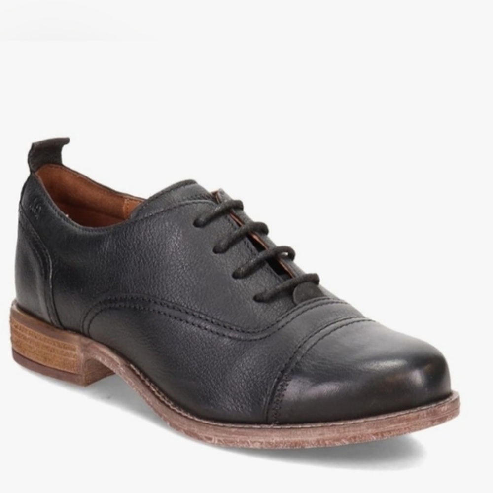 Josef Seibel Size 10 EU 41 Black Leather Oxford Shoes 85 Sienna Women